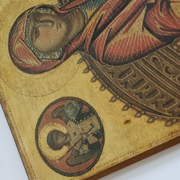 Vintage Madonna and Child on Curved Throne Painting Andrew W. Mellon Collection - Picture 7 of 12